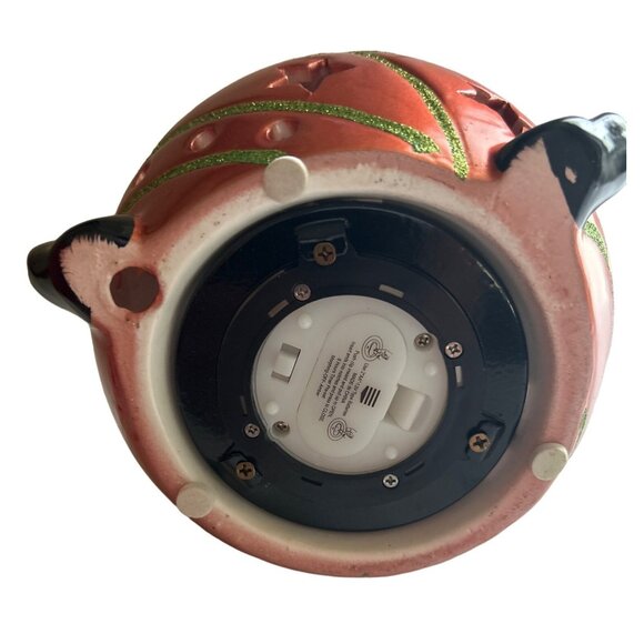 Home Reflections Ceramic Santa Claus Luminary W/ Flameless Candle & Timer - Picture 5 of 10